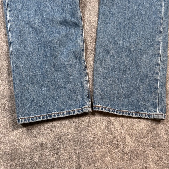 Levi's 501 Original Fit Jeans Men 36x28 Blue Button Fly Straight Leg - Picture 3 of 16